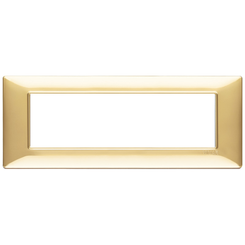 Placca 7M oro lucido - Vimar 14657.24