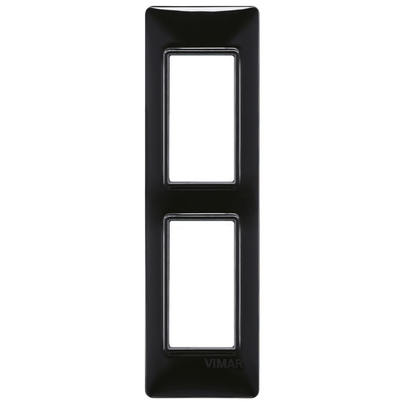 Placca 2M pannelli nero - Vimar 14667.05