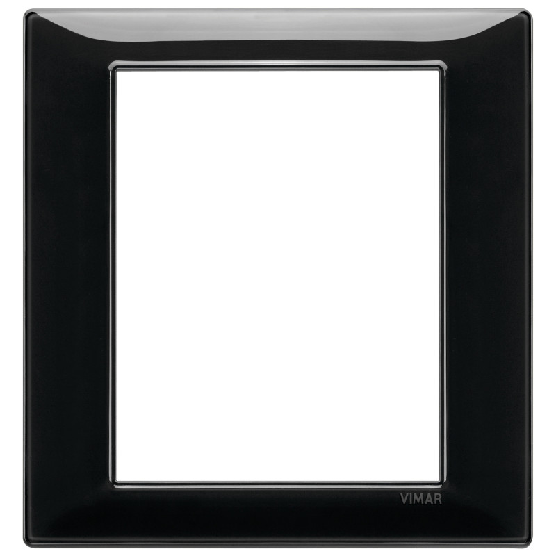 Placca 8M nero - Vimar 14668.05