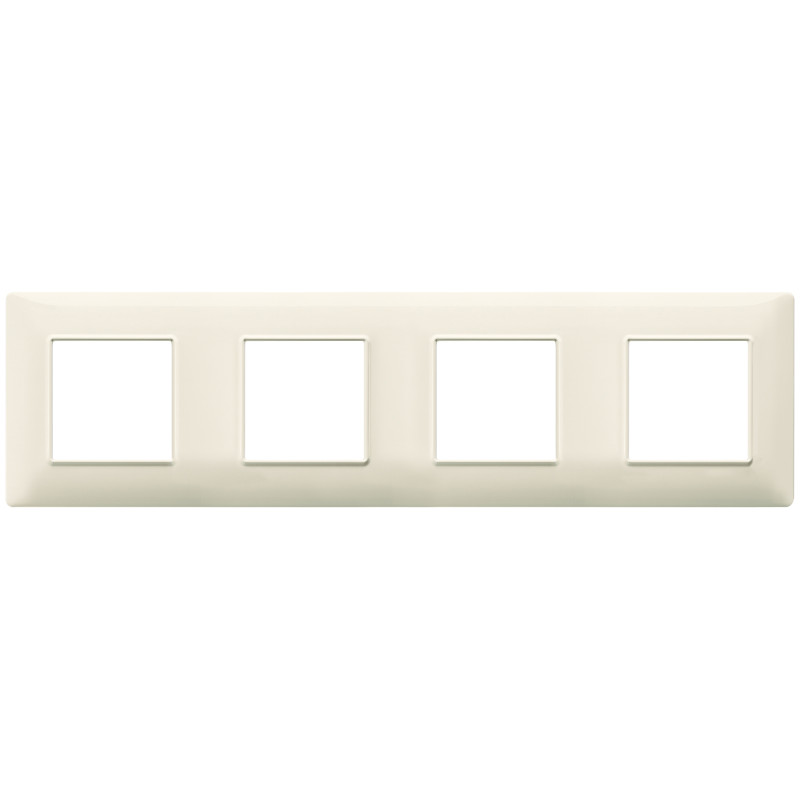 Placca 8M (2+2+2+2) int71 beige - Vimar 14669.03