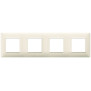 Placca 8M (2+2+2+2) int71 beige - Vimar 14669.03