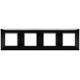 Placca 8M (2+2+2+2) int71 nero - Vimar 14669.05