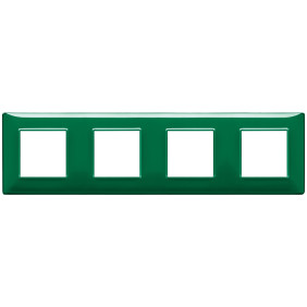 Placca 8M (2+2+2+2)int71 Reflex smeraldo - Vimar 14669.47