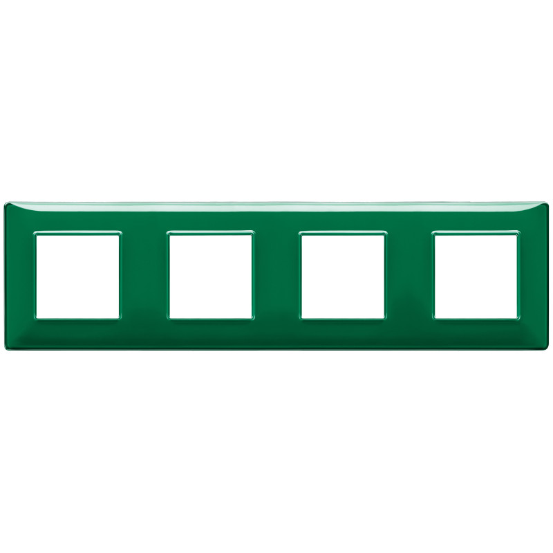 Placca 8M (2+2+2+2)int71 Reflex smeraldo - Vimar 14669.47