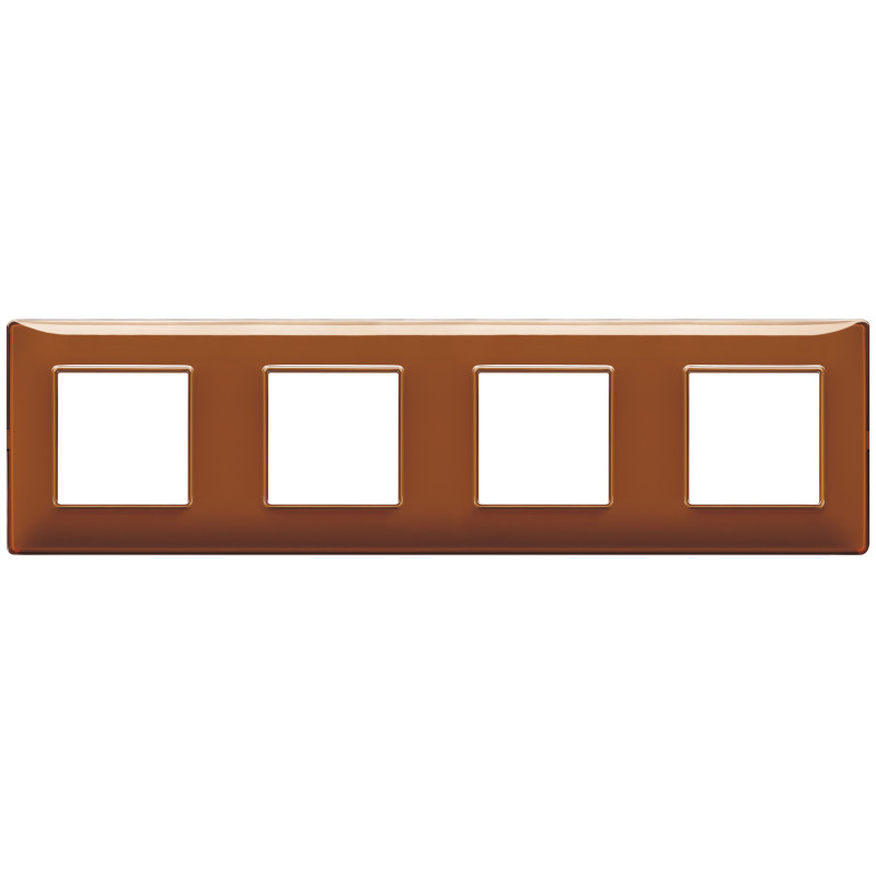 Placca 8M (2+2+2+2) int71 Reflex tabacco - Vimar 14669.49