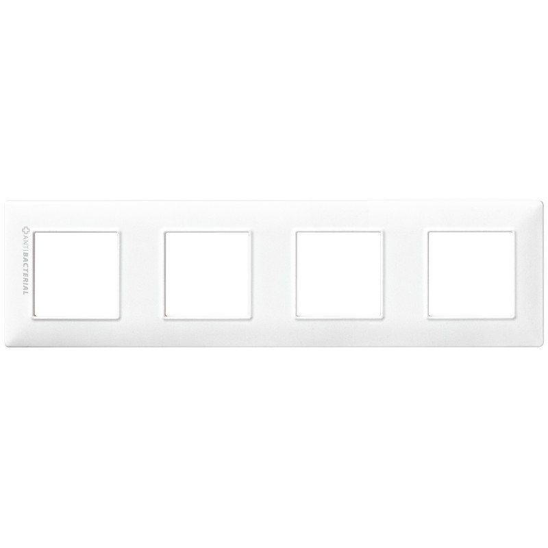 Placca 8M (2+2+2+2) int71 antibatterico - Vimar 14669.AB.01