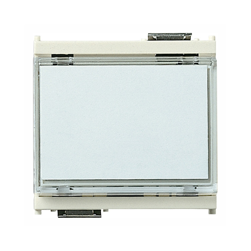 Pulsante targh. 1P NO 10A 12-24V bianco - Vimar 16190.B