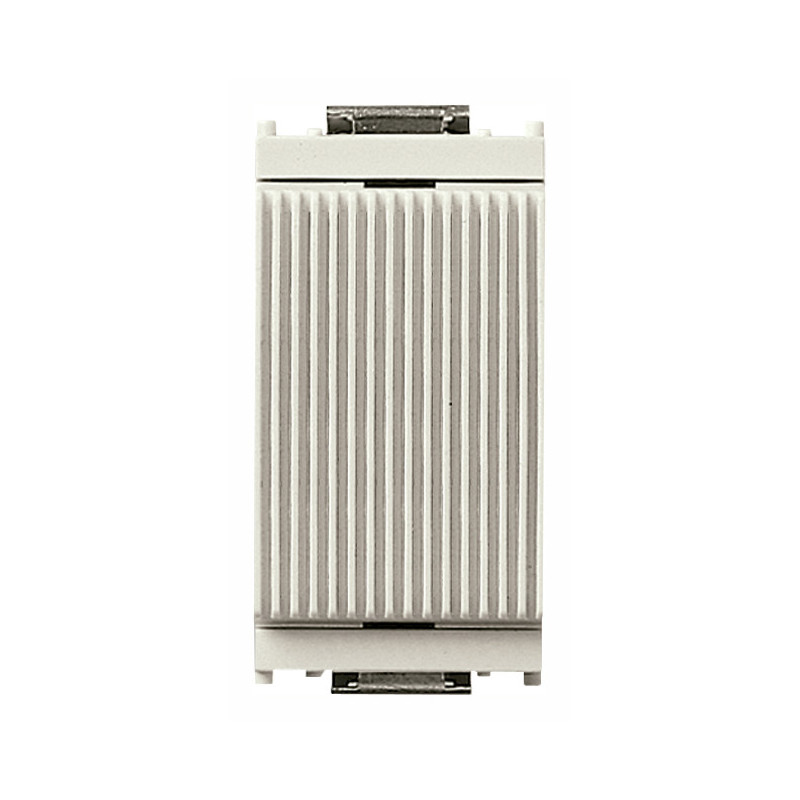 Copriforo fronte rigato bianco - Vimar 16540.B