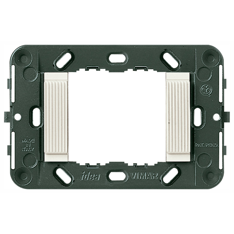 Supporto 2M rigato scat.inc.3M bianco - Vimar 16722.B