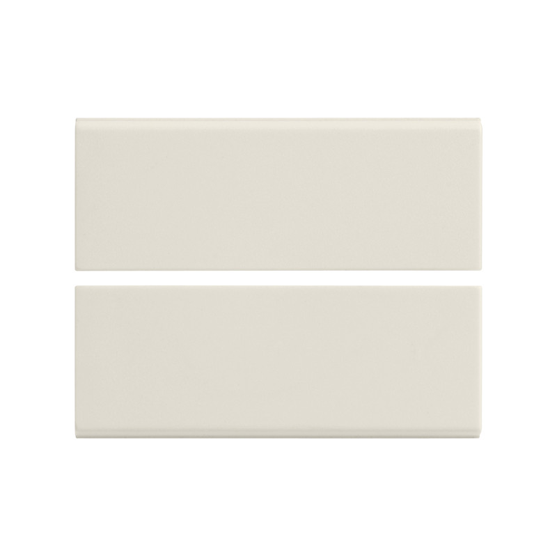 Due mezzi tasti fissi 2M neutri bianco - Vimar 16844.B