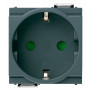 Presa SICURY 2P+T 16A tedesco grigio - Vimar 17038