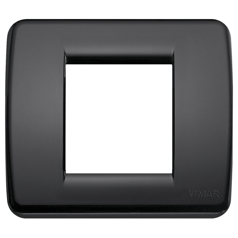 Placca Rond? 1-2M nero - Vimar 17098.16