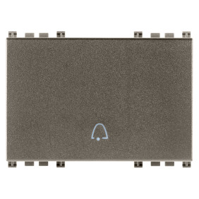 Tasto 3M simbolo campanello Metal - Vimar 19023.C.M