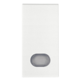 Tasto 1M con diffusore bianco - Vimar 19026.B