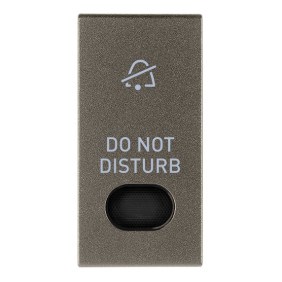 Tasto 1M con diffusore simb. DND Metal - Vimar 19026.DND.M