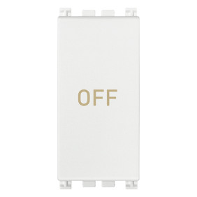 Pulsante 1P NO+NC 10A simbolo OFF bianco - Vimar 19056.33.B