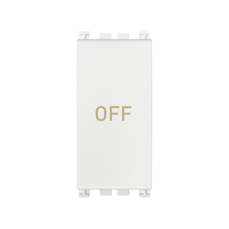 Pulsante 1P NO+NC 10A simbolo OFF bianco - Vimar 19056.33.B