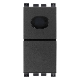 Pulsante 1P NO 10A con spia grigio - Vimar 19068