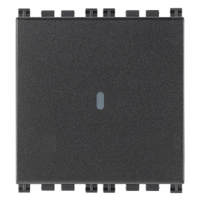 Pulsante 1P NO 10A assiale 2M grigio - Vimar 19108.2