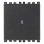 Pulsante 1P NO 10A assiale 2M grigio - Vimar 19108.2