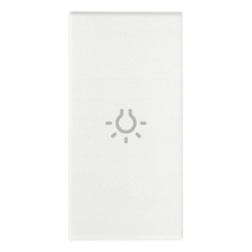Tasto 1M simbolo luce assiale bianco - Vimar 19131.L.B