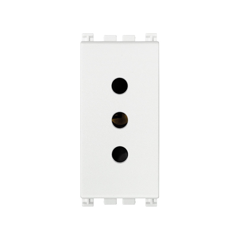 Presa 2P+T 10A P11 bianco - Vimar 19201.B