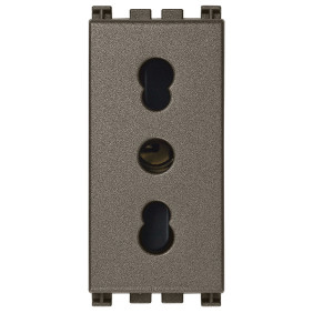 Presa 2P+T 16A P17/11 Metal - Vimar 19203.M