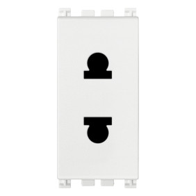 Presa SICURY 2P 16A USA+EU ?4,8mm bianco - Vimar 19234.B