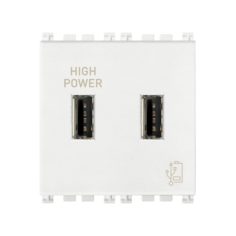 Unit? alimentazione USB 5V2,1A 2M bianco - Vimar 19295.B