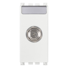 Presa coassiale tipo F femmina bianco - Vimar 19318.B