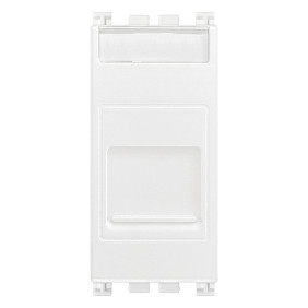 Presa RJ11 6/4 con portello bianco - Vimar 19322.B