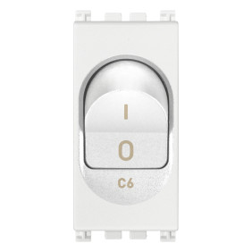 Interruttore MT 1P+N C6 120-230V bianco - Vimar 19405.06.B