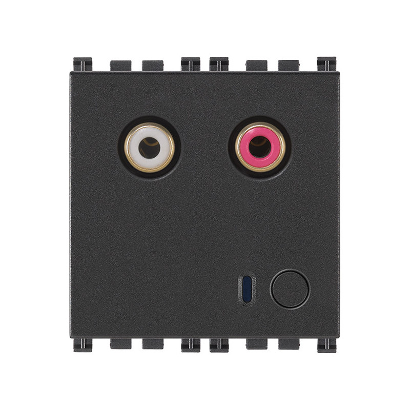 Ingresso audio RCA 2M grigio - Vimar 19582