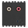 Ingresso audio RCA 2M grigio - Vimar 19582