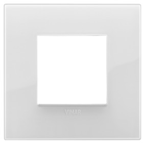 Placca Classic 2M Reflex ghiaccio - Vimar 19642.66