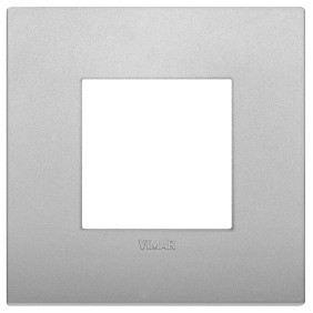 Placca Classic 2M silver matt - Vimar 19642.79