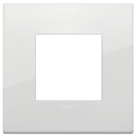 Placca Classic 2M polar total look - Vimar 19642.B06