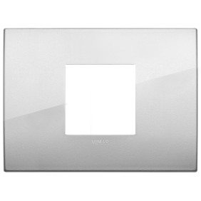 Placca Classic 2M centrali argento - Vimar 19652.03