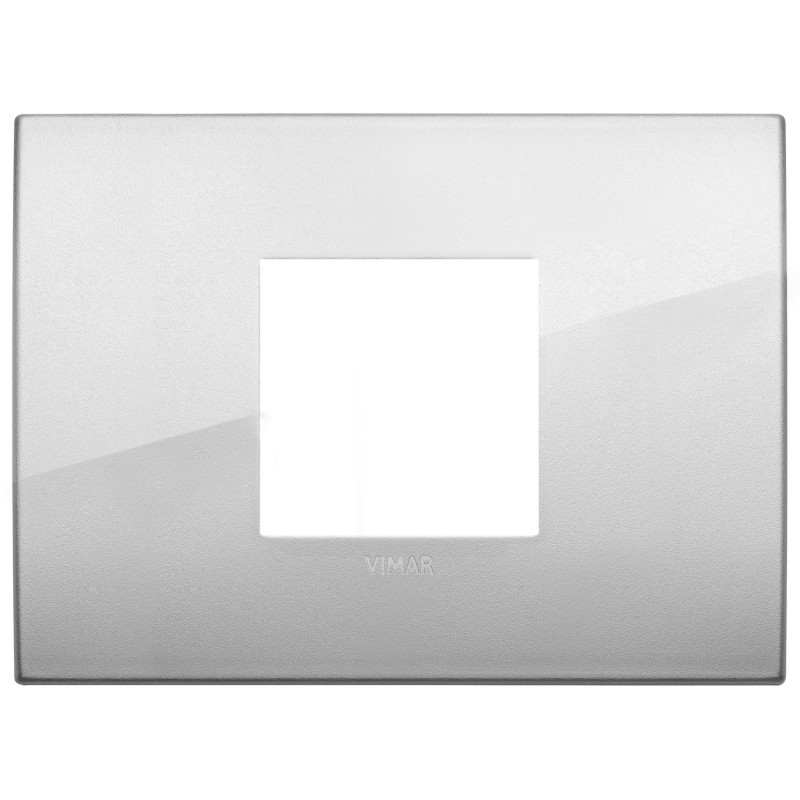 Placca Classic 2M centrali argento - Vimar 19652.03