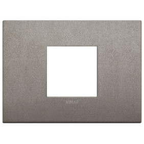 Placca Classic 2M centrali titanio matt - Vimar 19652.04