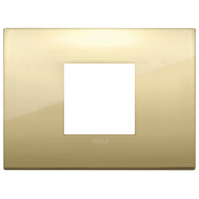 Placca Classic 2M centrali oro - Vimar 19652.07