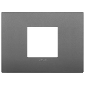 Placca Classic 2M centrali grigio - Vimar 19652.72