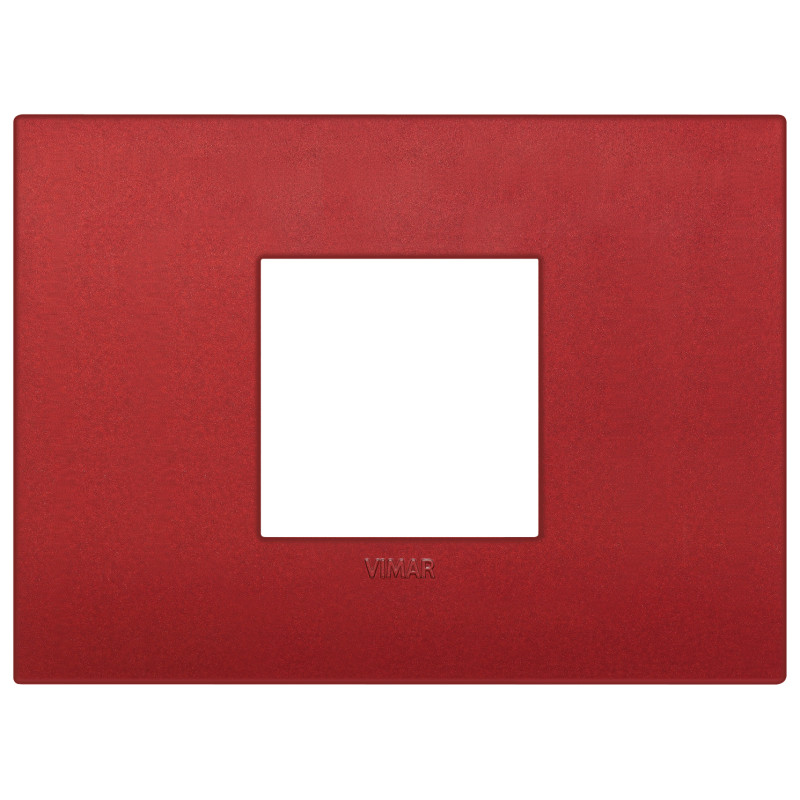 Placca Classic 2M centrali rosso matt - Vimar 19652.75