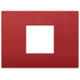 Placca Classic 2M centrali rosso matt - Vimar 19652.75