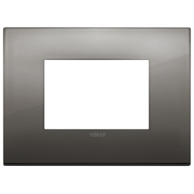 Placca Classic 3M cromo nero - Vimar 19653.09