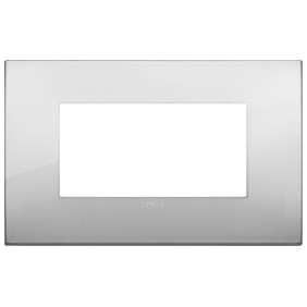 Placca Classic 4M argento - Vimar 19654.03