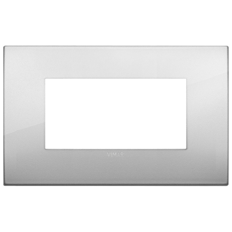 Placca Classic 4M argento - Vimar 19654.03