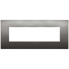 Placca Classic 7M cromo nero - Vimar 19657.09