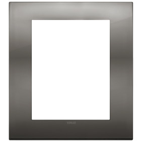 Placca Classic 8M cromo nero - Vimar 19668.09