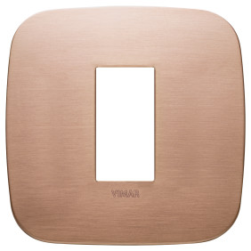 Placca Round 1M rame spazzolato - Vimar 19671.11